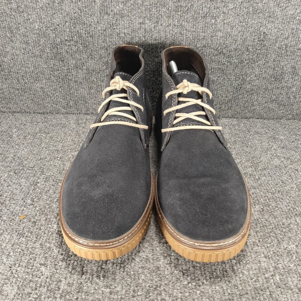 Johnston & Murphy Men's Wallace Chukka Boot Size 11M DK Blue Suede 25-2349 EUC